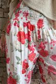 Daughter Of Ibiza Cabbage Rose Bloomer Pant Scarlet